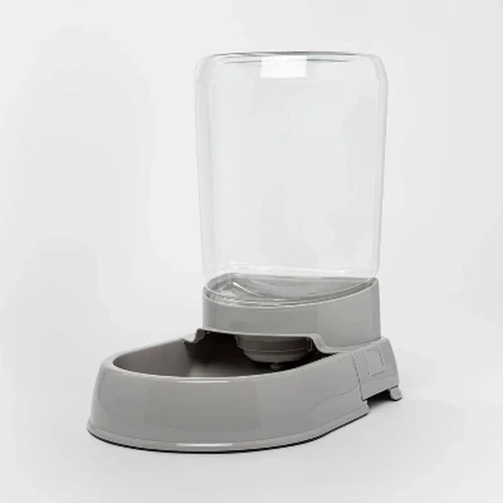 Automatic Pet Water Dispenser Gravity Cat Dog Waterer Easy Fill Non-Slip Base Leak Resistant Holds 1 Gallon Fresh Water