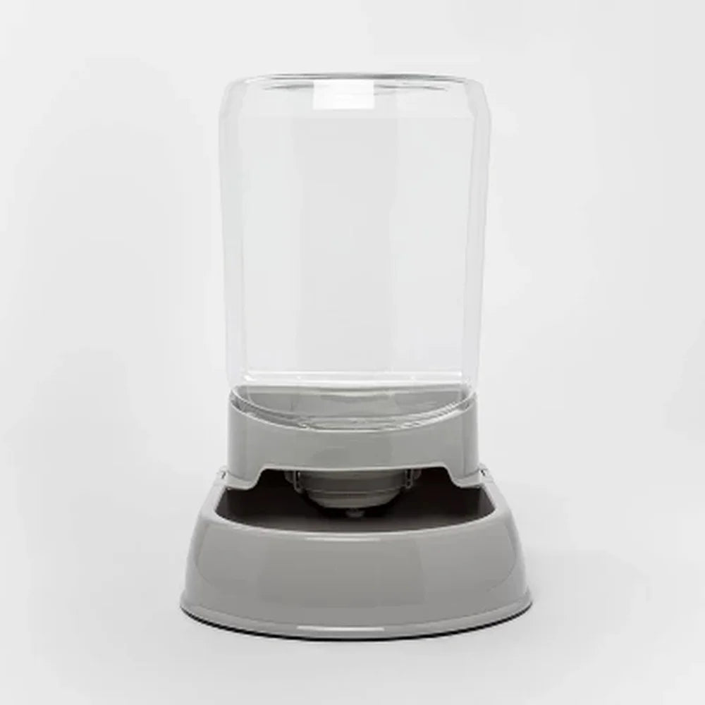 Automatic Pet Water Dispenser Gravity Cat Dog Waterer Easy Fill Non-Slip Base Leak Resistant Holds 1 Gallon Fresh Water