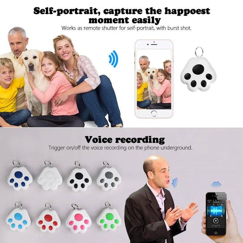 Smart Mini GPS Tracker Key Kids Bag Finder Dog Cat Pet Locator Bluetooth Tracker Device Anti-lost Reminder for IOS/ Android
