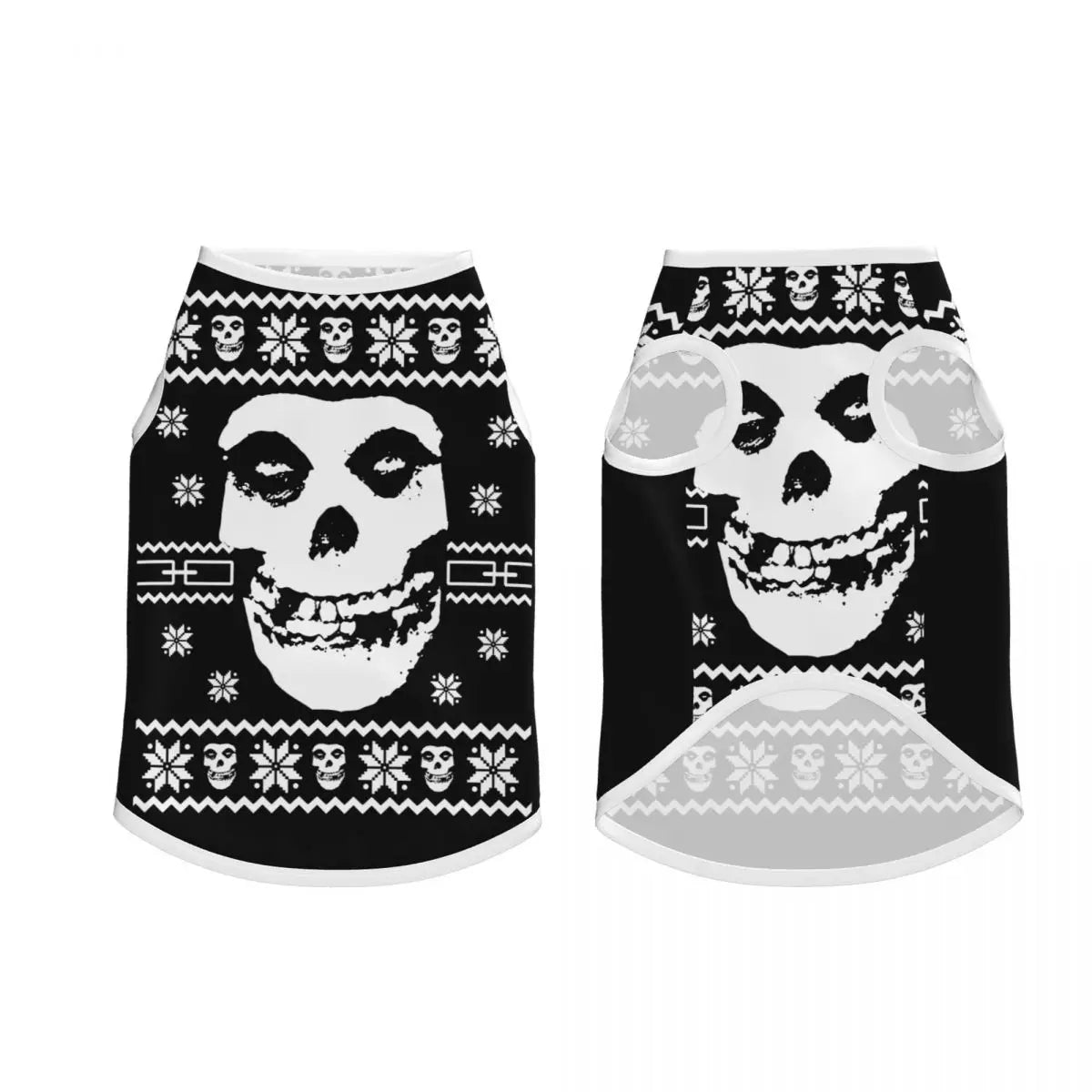 Misfits Skull Pet Vests Soft Dogs Cats Jacket Breathable Pet Clothing Dogs Accessories