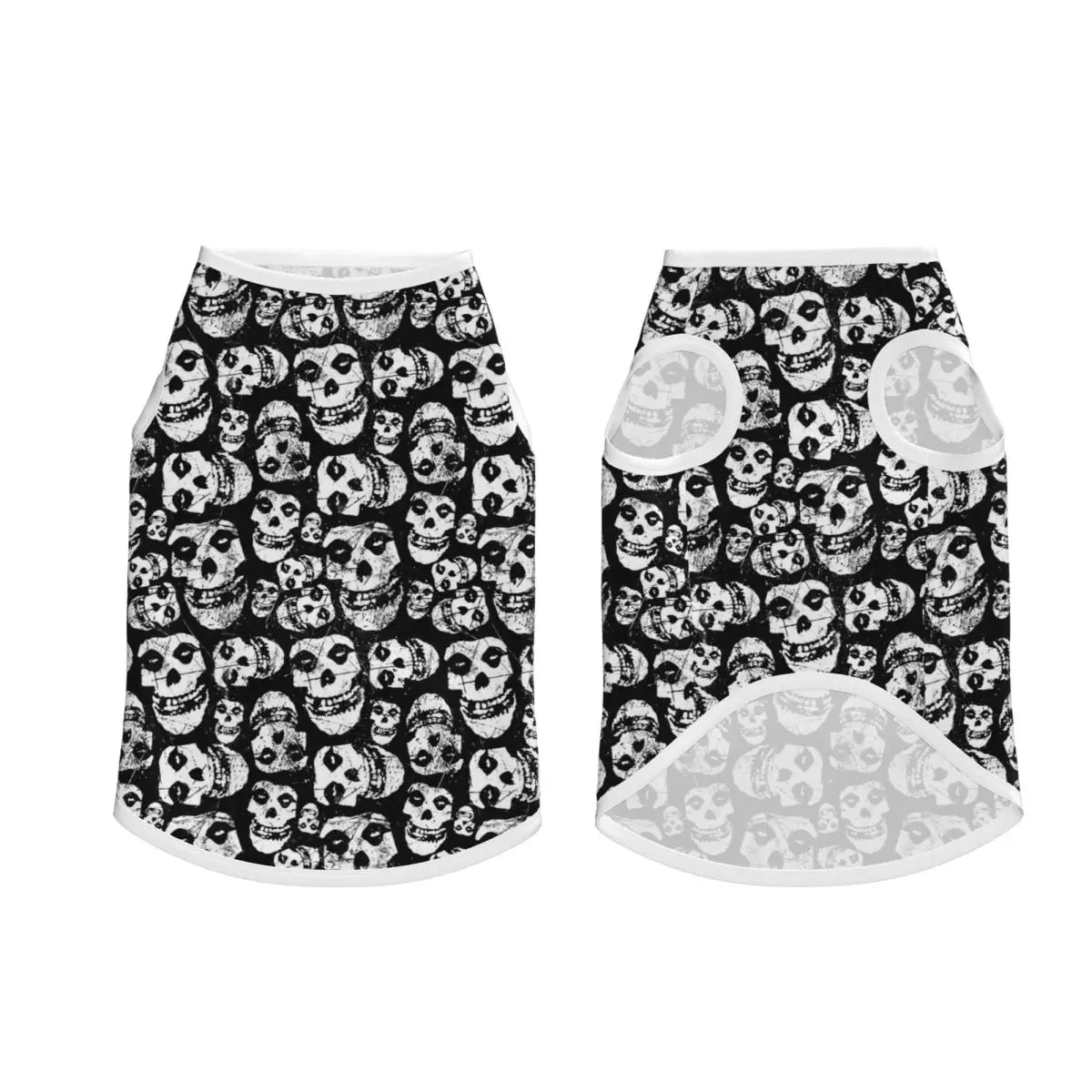 Misfits Skull Pet Vests Soft Dogs Cats Jacket Breathable Pet Clothing Dogs Accessories