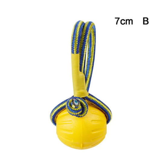 7cm/9cm Yellow Indestructible Rubber Ball Pet Dog Training Chew Play Fetch Bite Toy Dog Toys For Dog Interactive