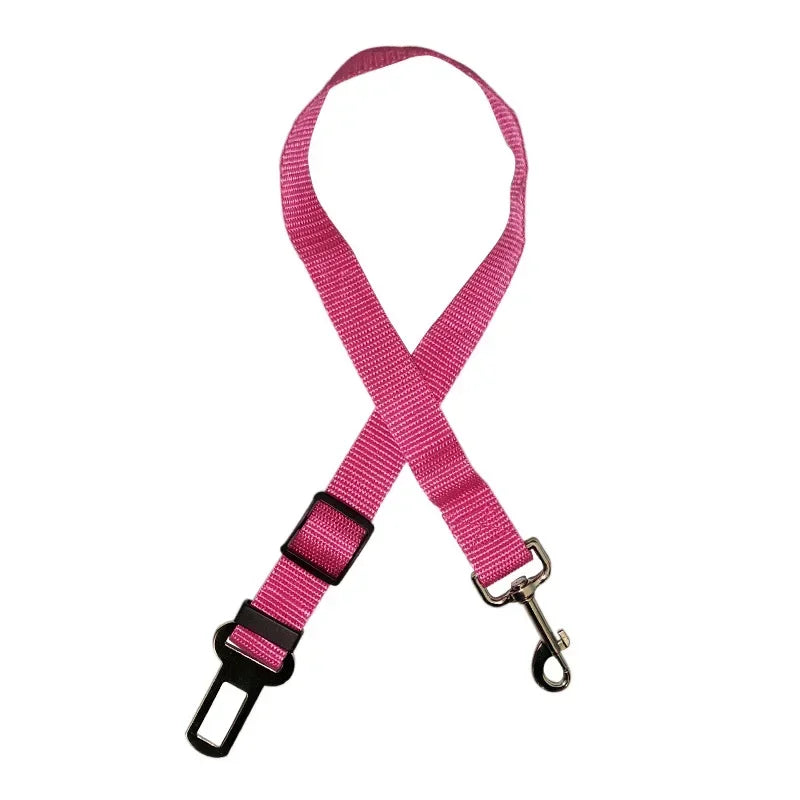 Adjustable Pet Cat Dog Car Seat  Belt Pet Seat Vehicle Dog Harness Lead Clip Safety Lever Traction Dog Collars Dogs Accessoires