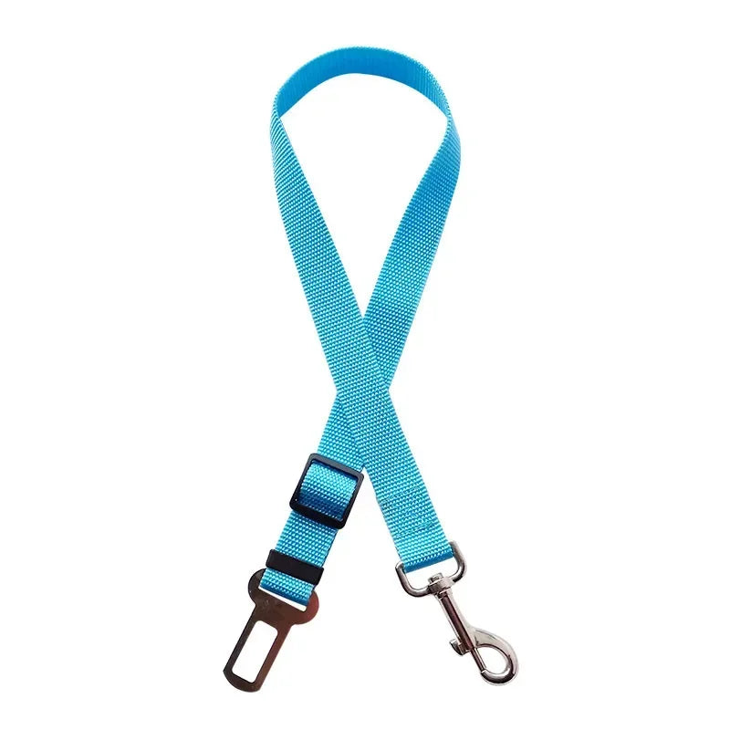 Adjustable Pet Cat Dog Car Seat  Belt Pet Seat Vehicle Dog Harness Lead Clip Safety Lever Traction Dog Collars Dogs Accessoires