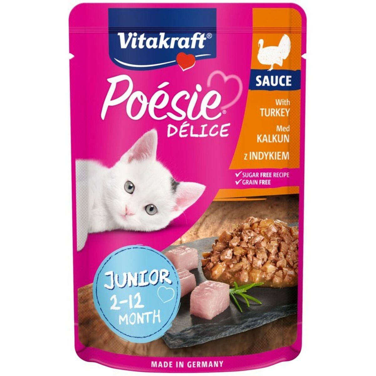 Cat food Vitakraft POESIE DELICE JUNIOR 85 g-0