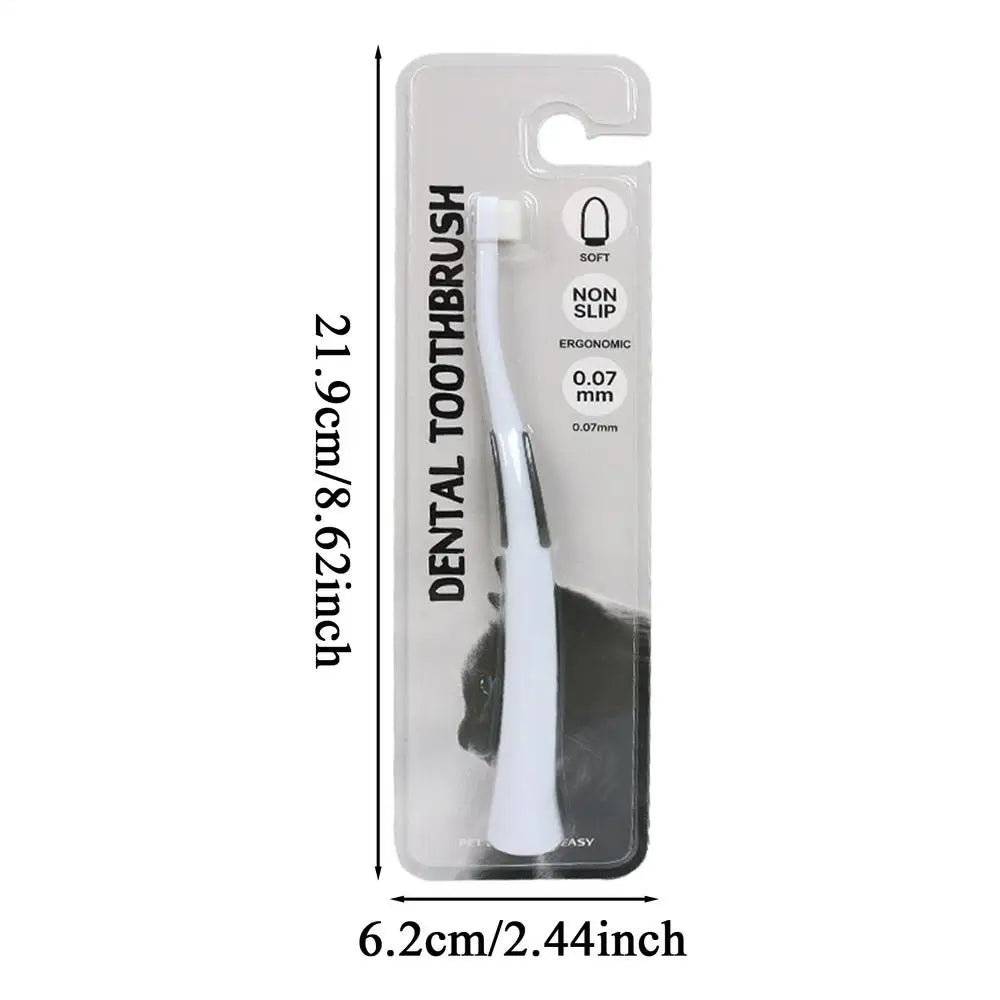 Dog Toothbrush Cat Tooth Brush With Soft Bristles Non Slip Pet Care Brush For Puppies Care Routine Maintenance Hygiene Animal