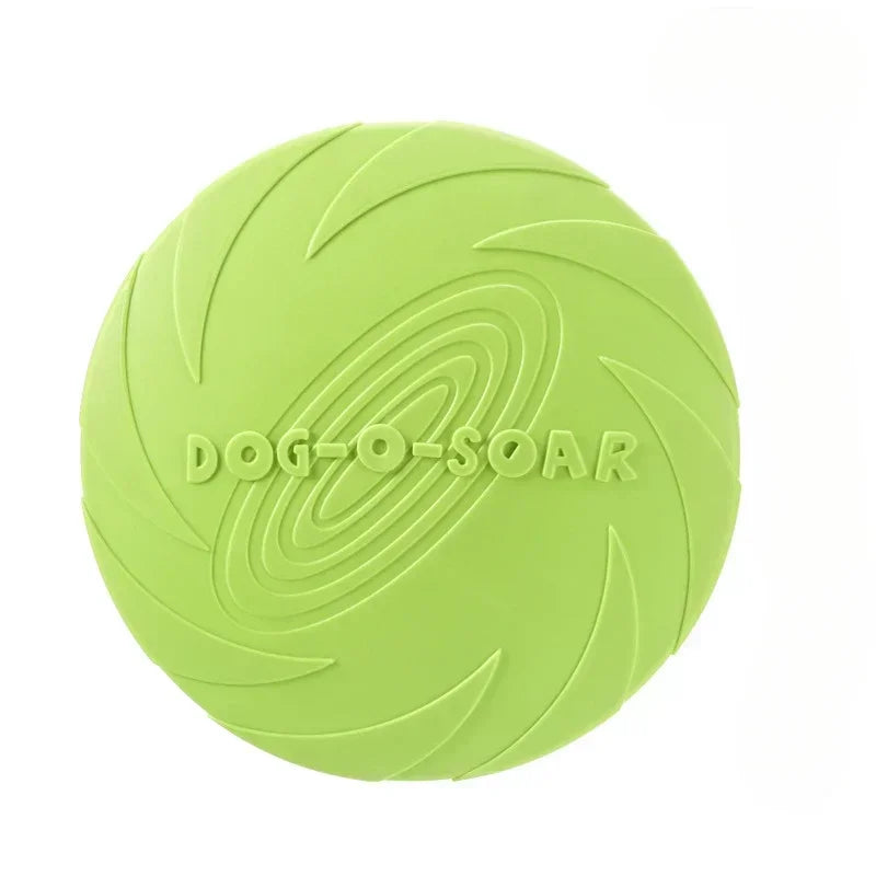 Dog Toys Silicone Flying Disc Fashion Multicolor Resistant Chew Toys Puppy Outdoor Game Trainning Interactive Supplies