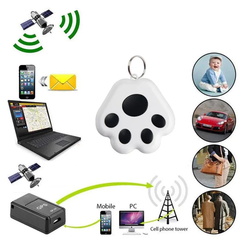 Smart Mini GPS Tracker Key Kids Bag Finder Dog Cat Pet Locator Bluetooth Tracker Device Anti-lost Reminder for IOS/ Android