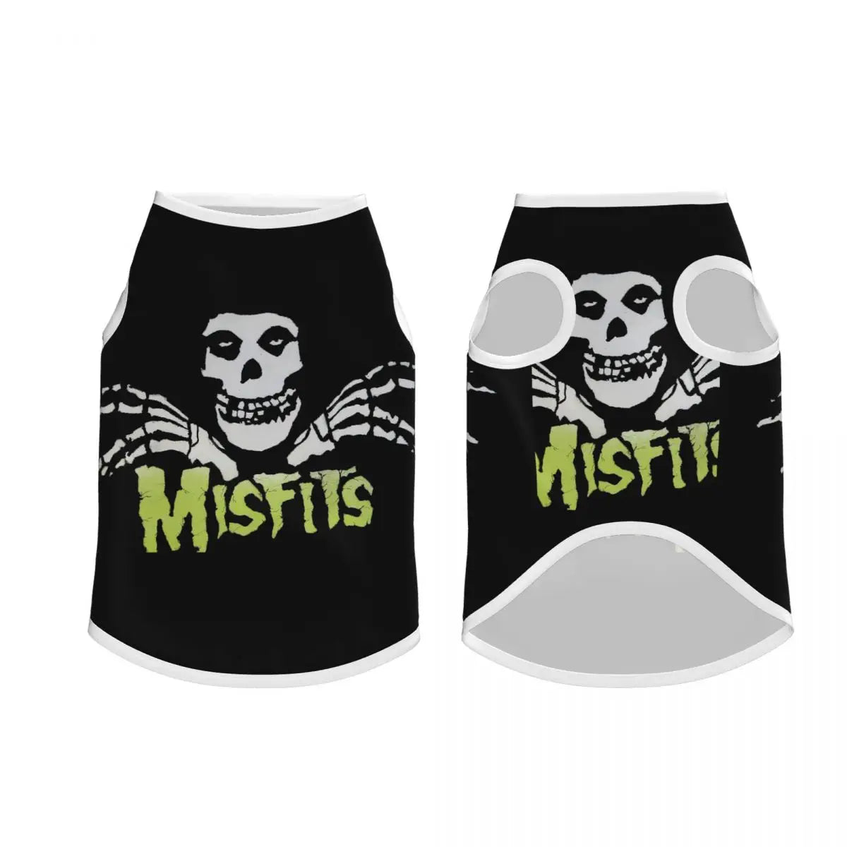 Misfits Skull Pet Vests Soft Dogs Cats Jacket Breathable Pet Clothing Dogs Accessories