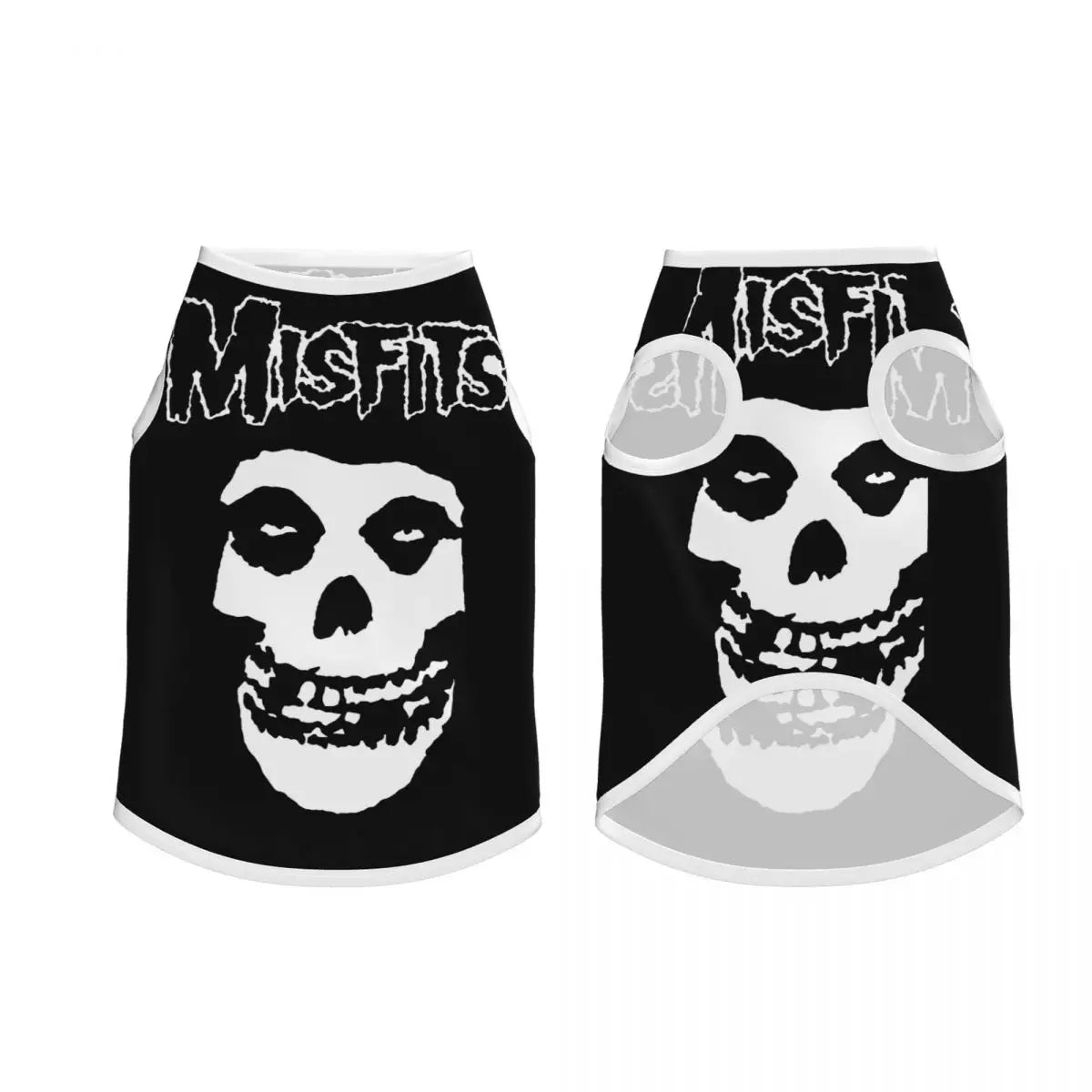 Misfits Skull Pet Vests Soft Dogs Cats Jacket Breathable Pet Clothing Dogs Accessories