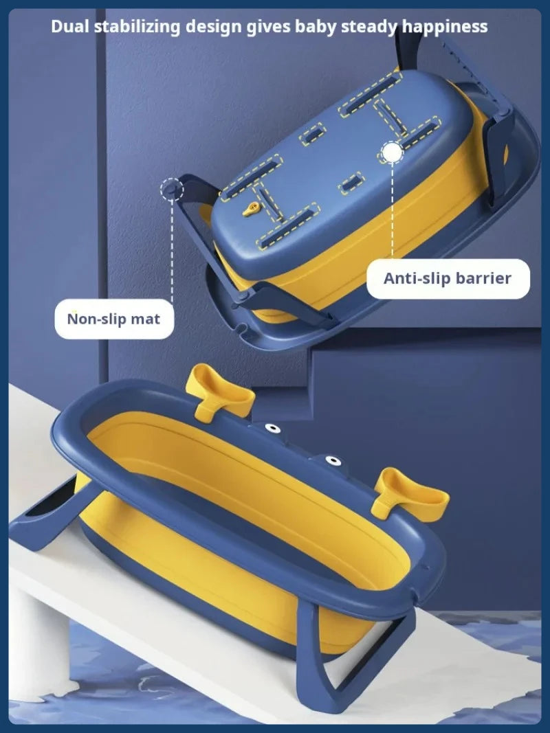 Foldable Pet Bath Tub for Cats Dogs Non Slip Portable Wash Basin Grooming Shower Tub with Anti Escape Design