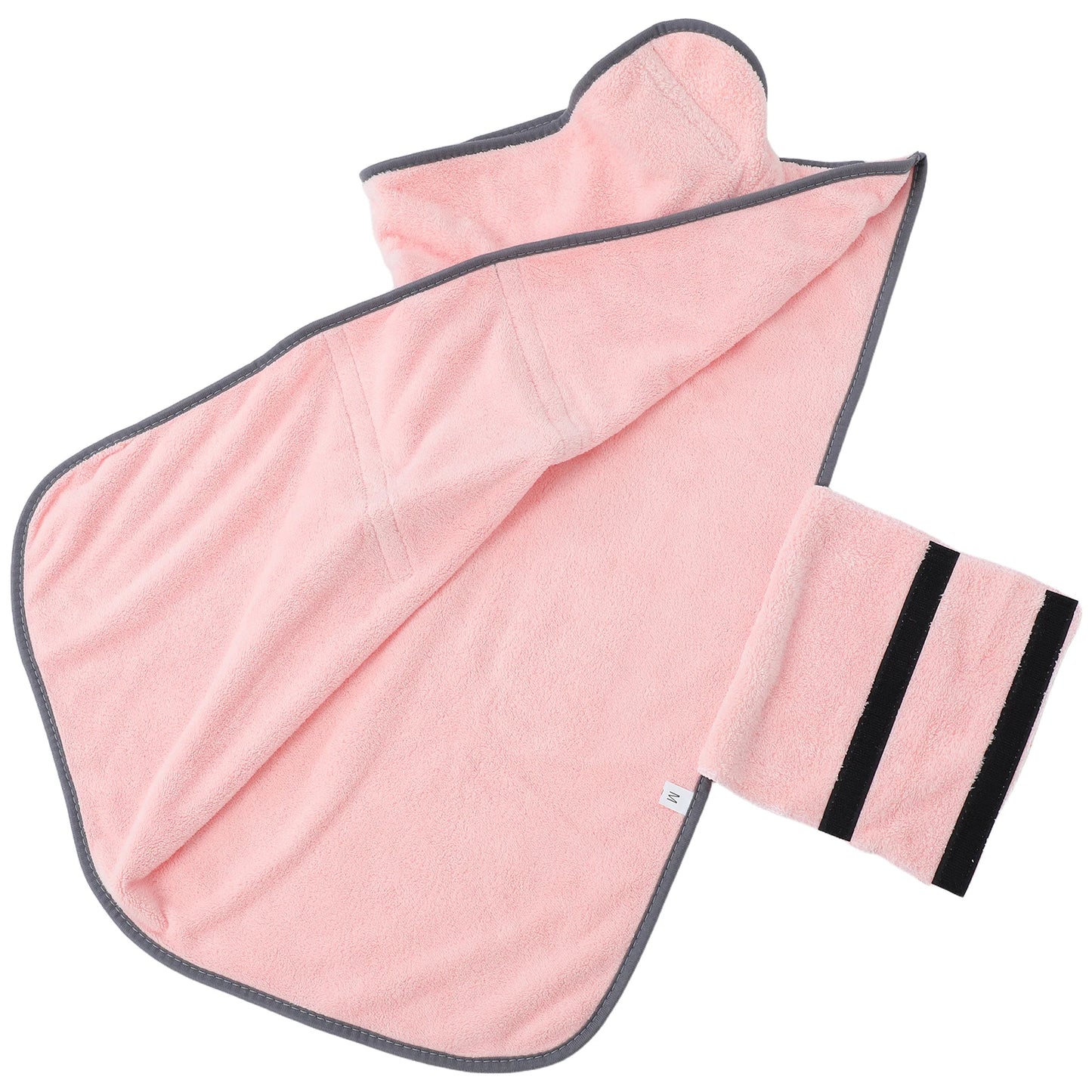 Pet Bath Towels Dog Grooming Drying Absorbent Bathrobe Blanket Baths Pink for Dogs Cloth