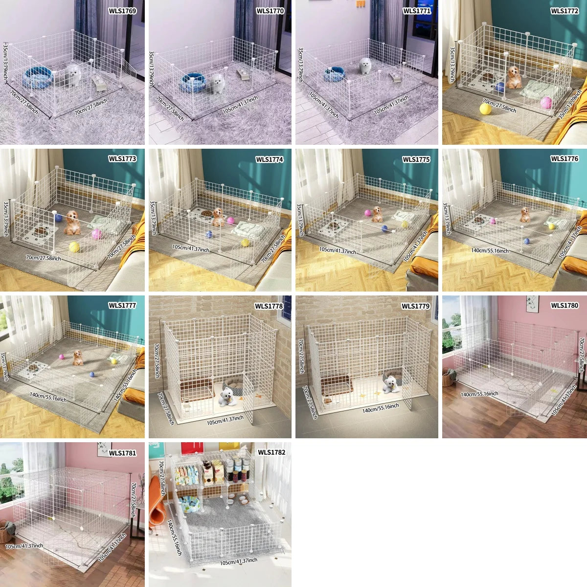 Pet Fence Is Portable for Outdoor Use, Easy to Assemble, Detachable and Storable, Indoor Dog Escape-Proof Fence, Suitable for Small Dogs, Cats, Rabbits, Mice, Guinea Pigs, DIY Cage