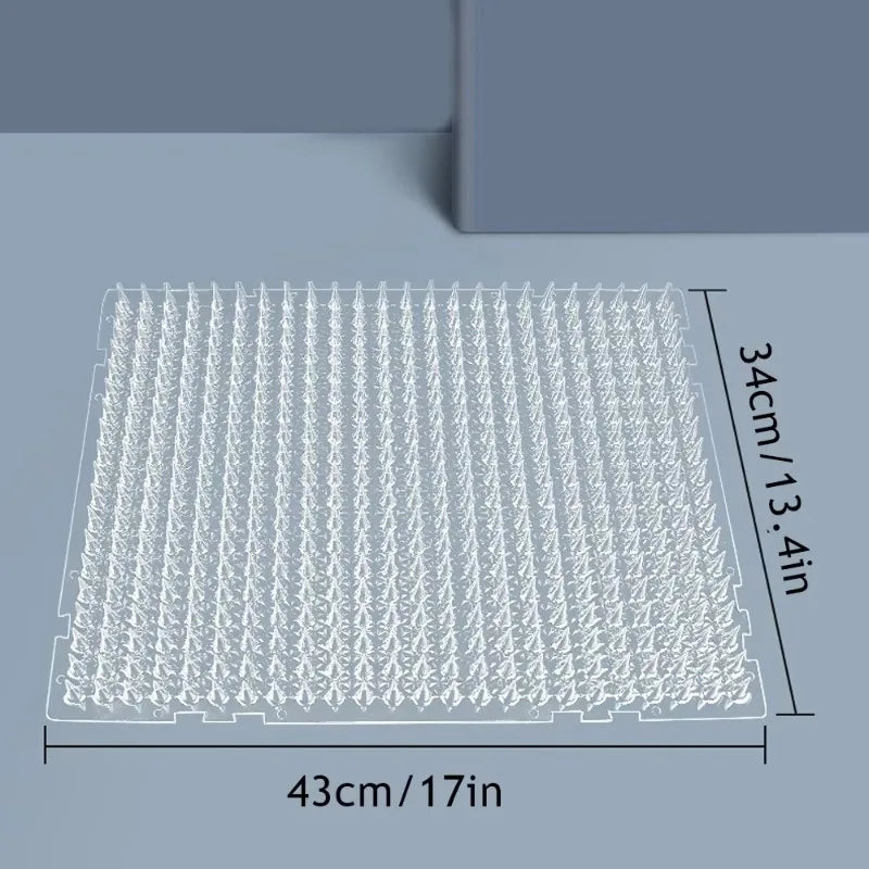 Pet Training Mat with Prickle Spikes Anti Digging Climbing Deterrent Pad for Cats Dogs Adjustable Indoor Outdoor Duty Protector