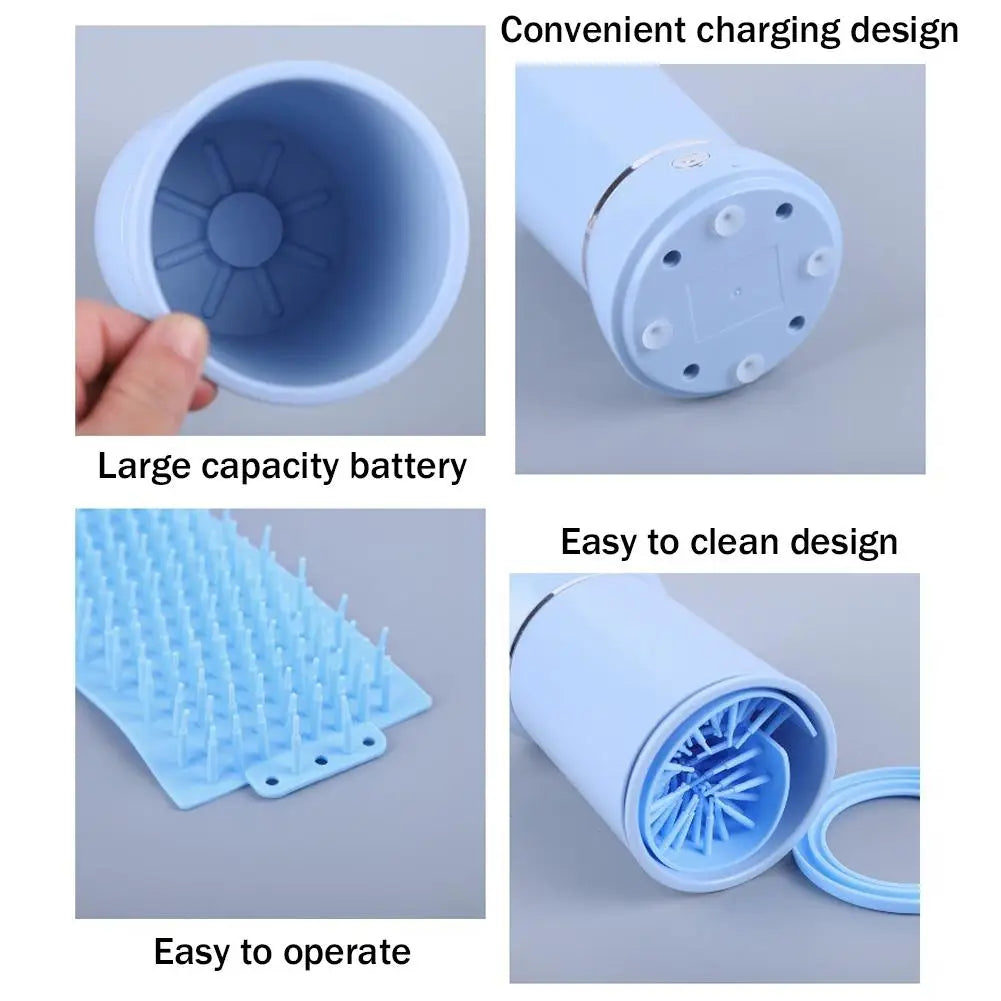 Pet Feet Washer Electrical Pet Paw Cleaner Automatic Pet Foot Cleaning Cup Portable Quick Low Noise Dog Cat Paw Cleaner