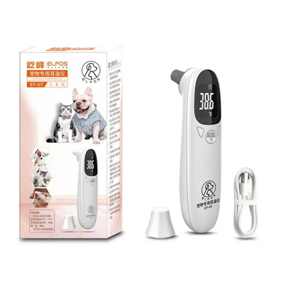 Pet Thermometers For Dogs Dog Tech Supplies Puppy Thermometers Fever Detection Device Pet Supplies High-Precision Clear Led