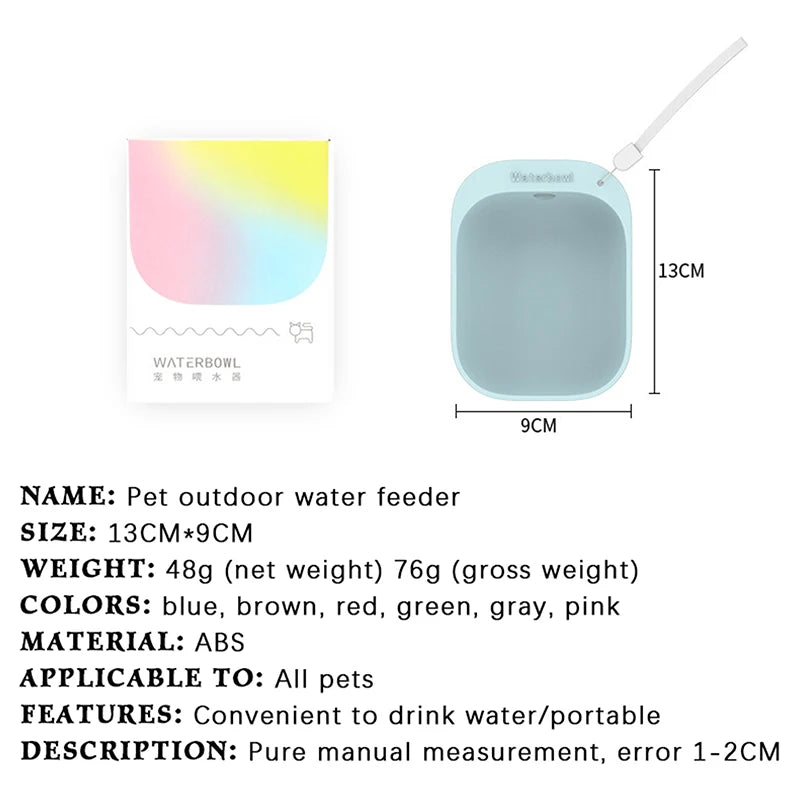 【E】Pet Travel Water Bottle Portable Pet Dog Water Bottle Dog Cat Outdoor Water Dispenser Water Bottle Pet Supplies