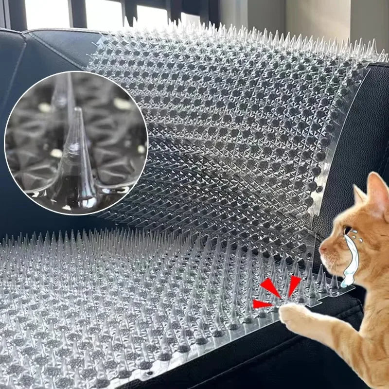 Pet Training Mat with Prickle Spikes Anti Digging Climbing Deterrent Pad for Cats Dogs Adjustable Indoor Outdoor Duty Protector