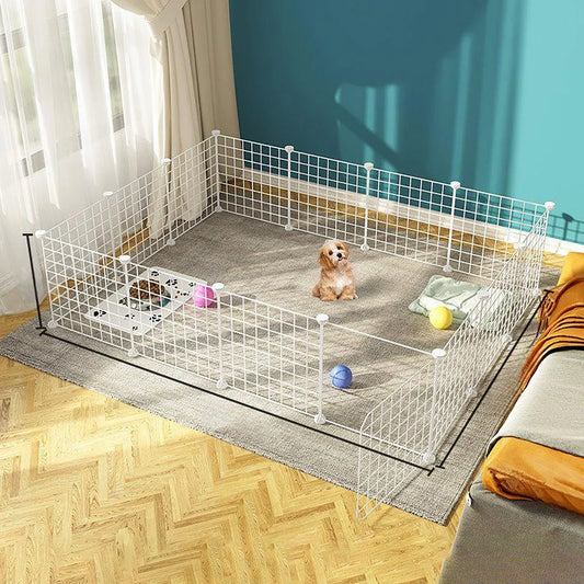 Pet Fence Is Portable for Outdoor Use, Easy to Assemble, Detachable and Storable, Indoor Dog Escape-Proof Fence, Suitable for Small Dogs, Cats, Rabbits, Mice, Guinea Pigs, DIY Cage