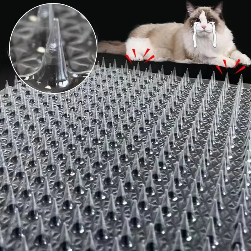 Pet Training Mat with Prickle Spikes Anti Digging Climbing Deterrent Pad for Cats Dogs Adjustable Indoor Outdoor Duty Protector