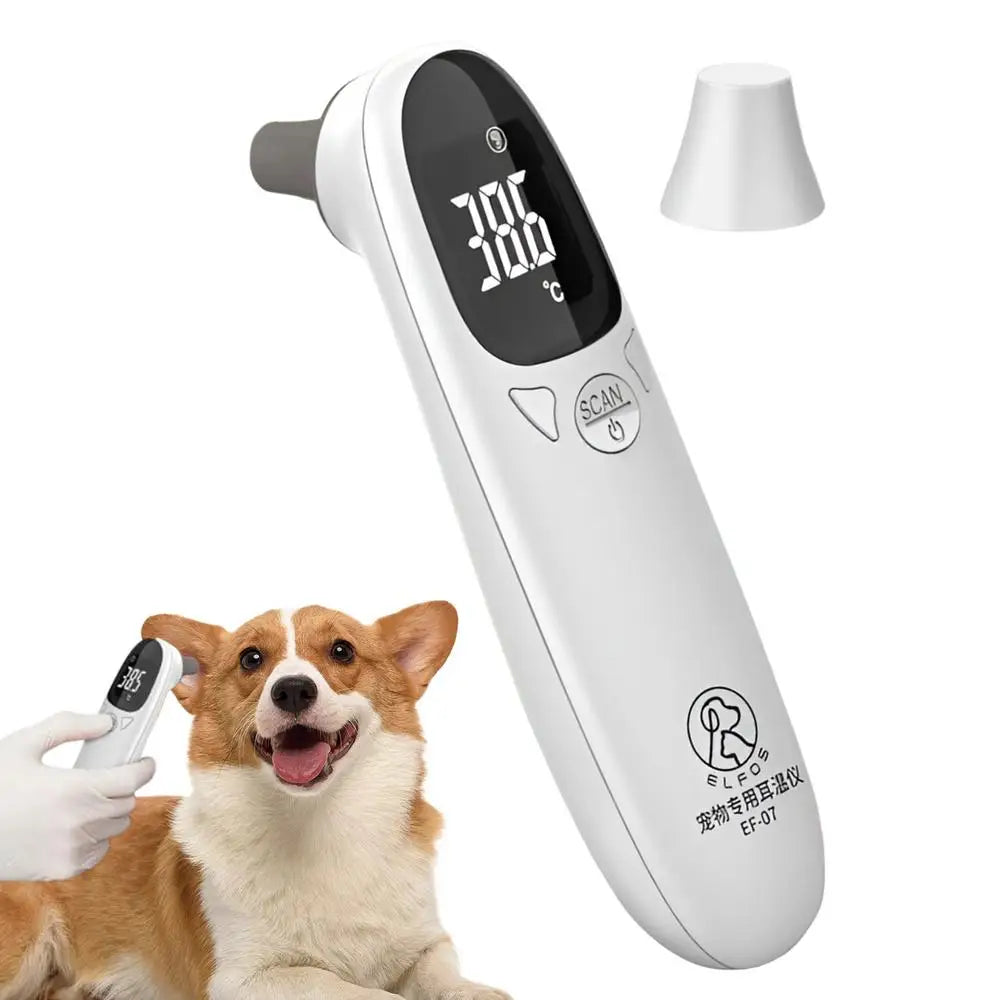 Pet Thermometers For Dogs Dog Tech Supplies Puppy Thermometers Fever Detection Device Pet Supplies High-Precision Clear Led