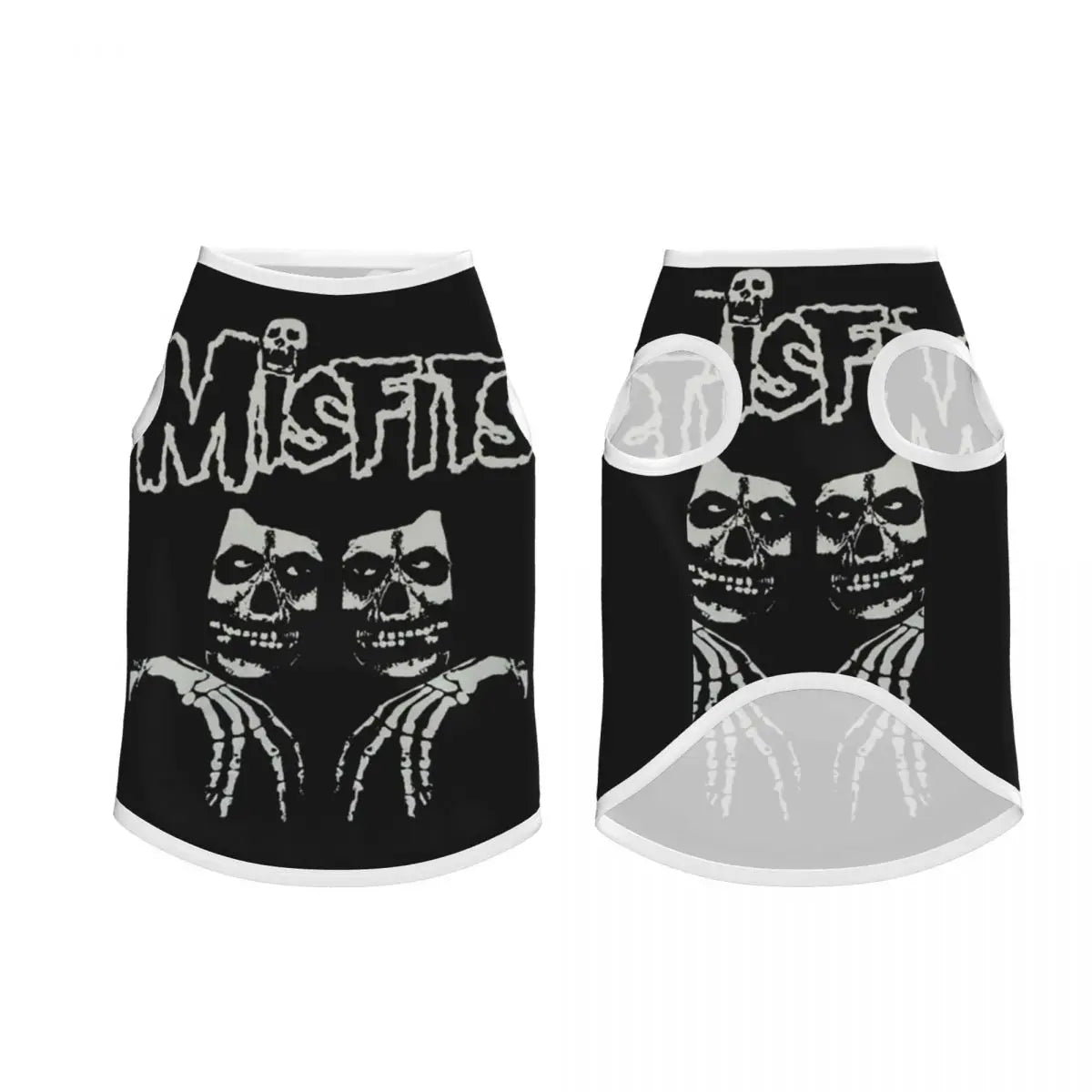 Misfits Skull Pet Vests Soft Dogs Cats Jacket Breathable Pet Clothing Dogs Accessories