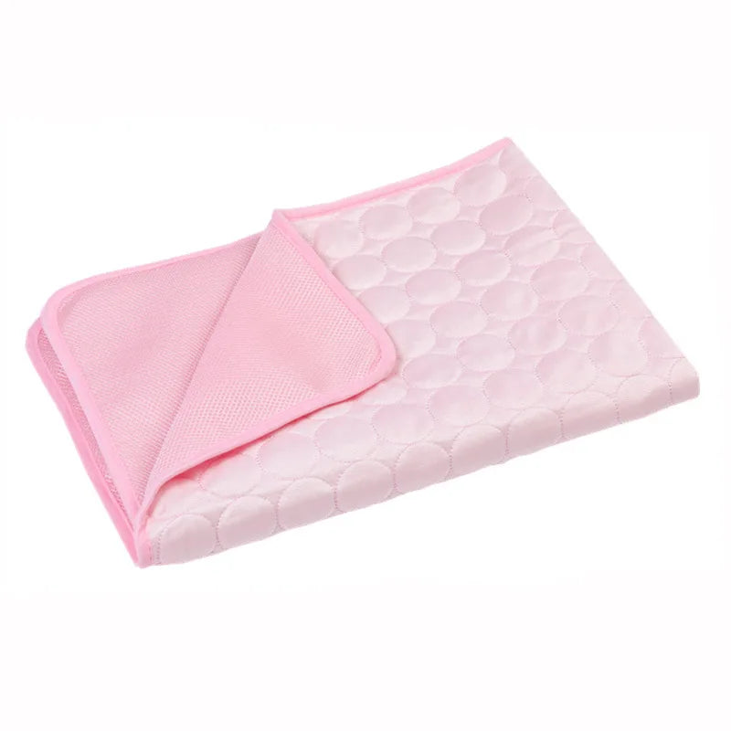 Dog Cooling Mat Pee Pad Reusable 4 Sizes Washable Cooling Blanket Cushion for Smal Large Kennel Sofa Bed Floor Car Seats Travel