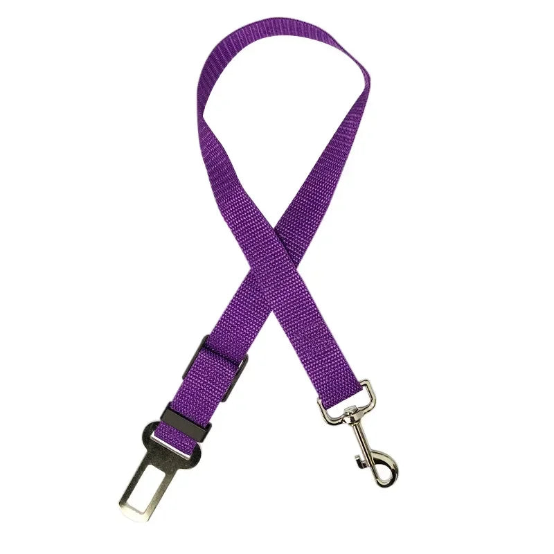 Adjustable Pet Cat Dog Car Seat  Belt Pet Seat Vehicle Dog Harness Lead Clip Safety Lever Traction Dog Collars Dogs Accessoires