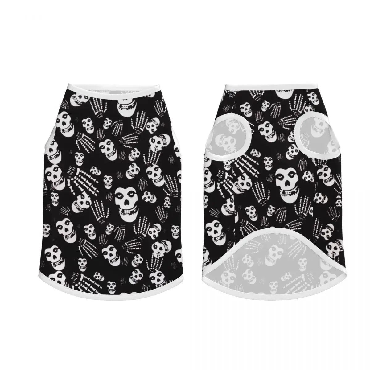Misfits Skull Pet Vests Soft Dogs Cats Jacket Breathable Pet Clothing Dogs Accessories