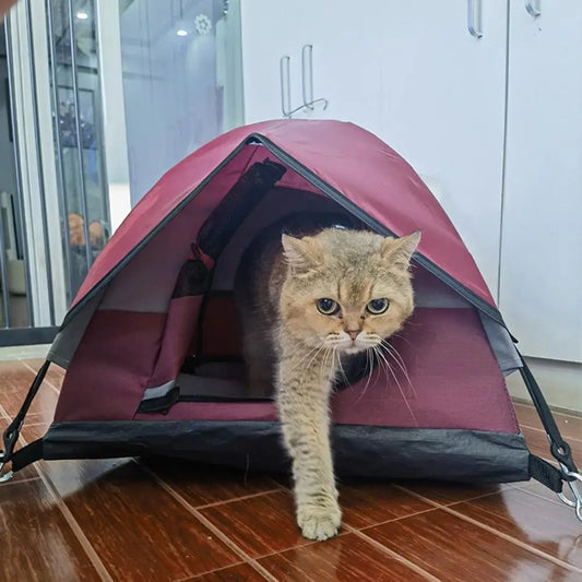 Outdoor Pet Tent Bed Cats House Supplies Products Accessories Cushions Furniture Sofa Basket Beds Waterproof Kitten Tents Cat